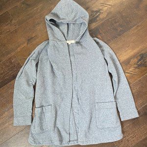 Women's Loft Gray Sweatshirt Jacket